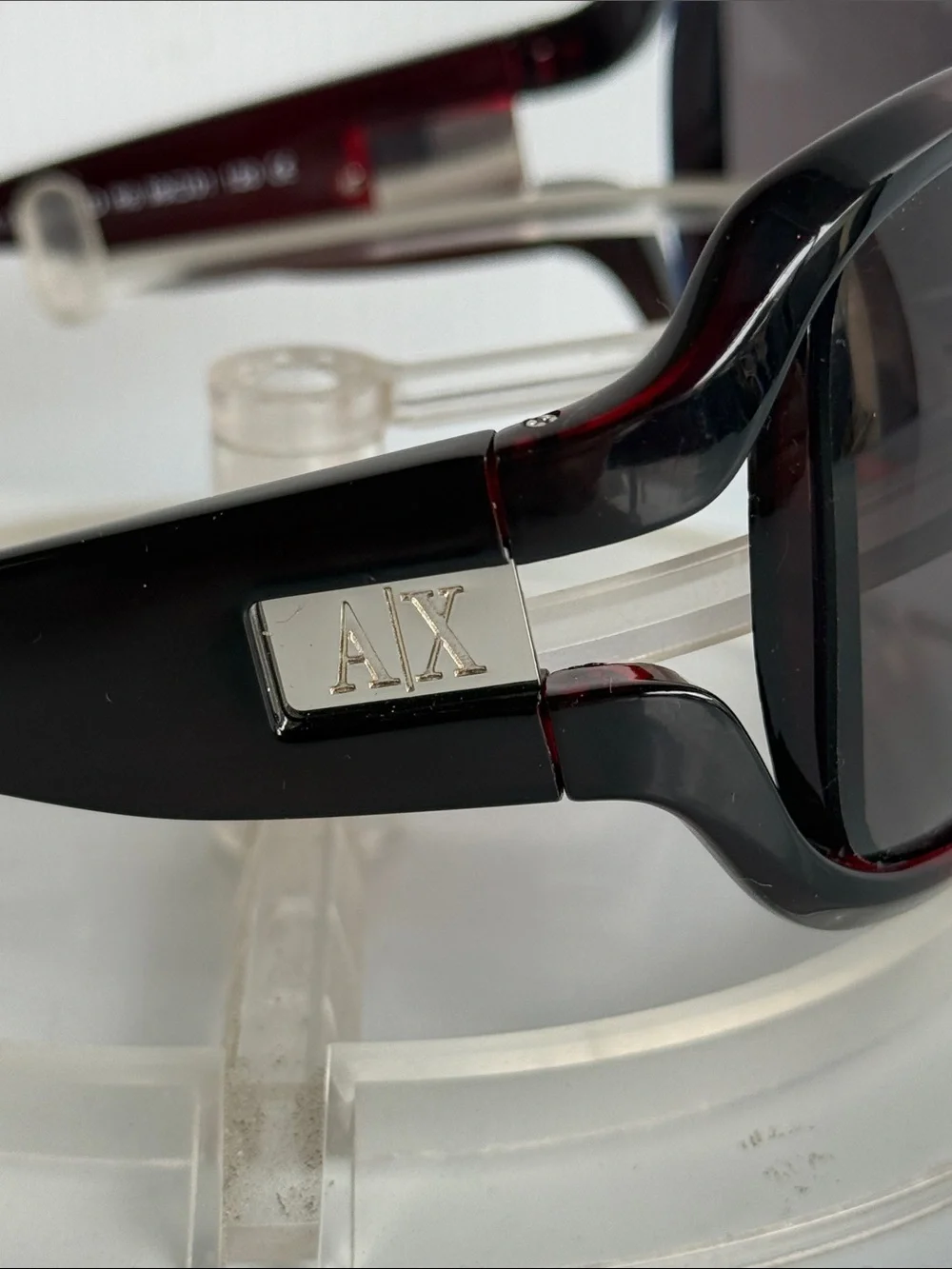 NEW ARMANI EXCHANGE AX100/S Red Black Ombré Sunglasses NEW WITHOUT TAGS